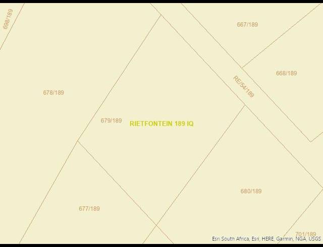 LAND FOR SALE IN RIETFONTEIN